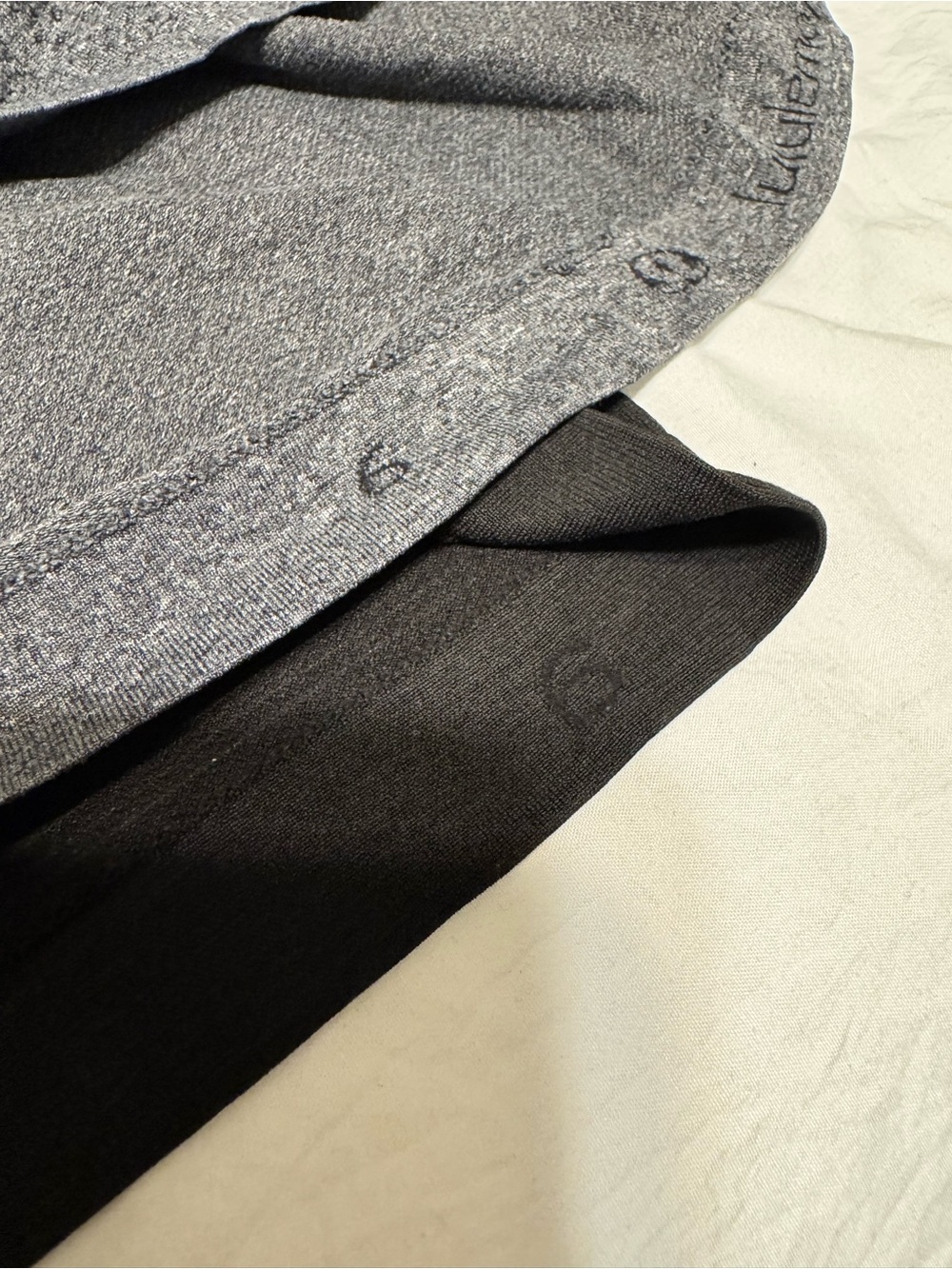 Lululemon Women's Swiftly Racerback Tank Top - Black & Charcoal- full length - Picture 4 of 5